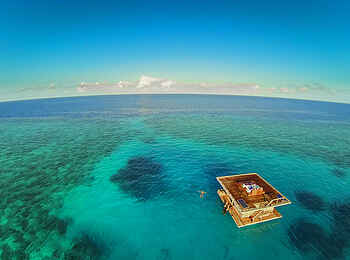 The Manta Resort: Das Unterwasserzimmer von Oben The Manta Resort: Das Unterwasserzimmer von Oben