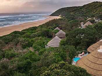 Thonga Beach Lodge: Direkte Strandlage Thonga Beach Lodge: Direkte Strandlage