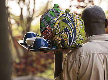 Volcanoes Virunga Lodge: Kaffeeservice Volcanoes Virunga Lodge: Kaffeeservice