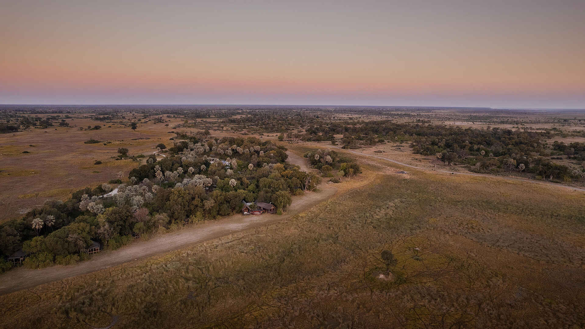 Chitabe Camp: Das Camp aus der Vogelperspektive