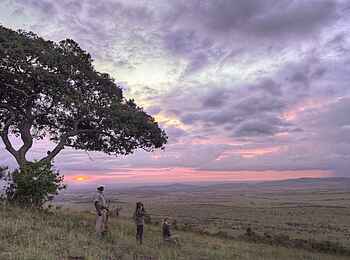 Klein's Camp: Sonnenuntergang