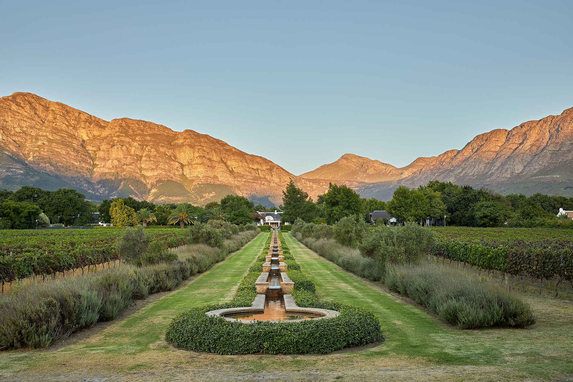 La Clé Lodge: Abendstimmung