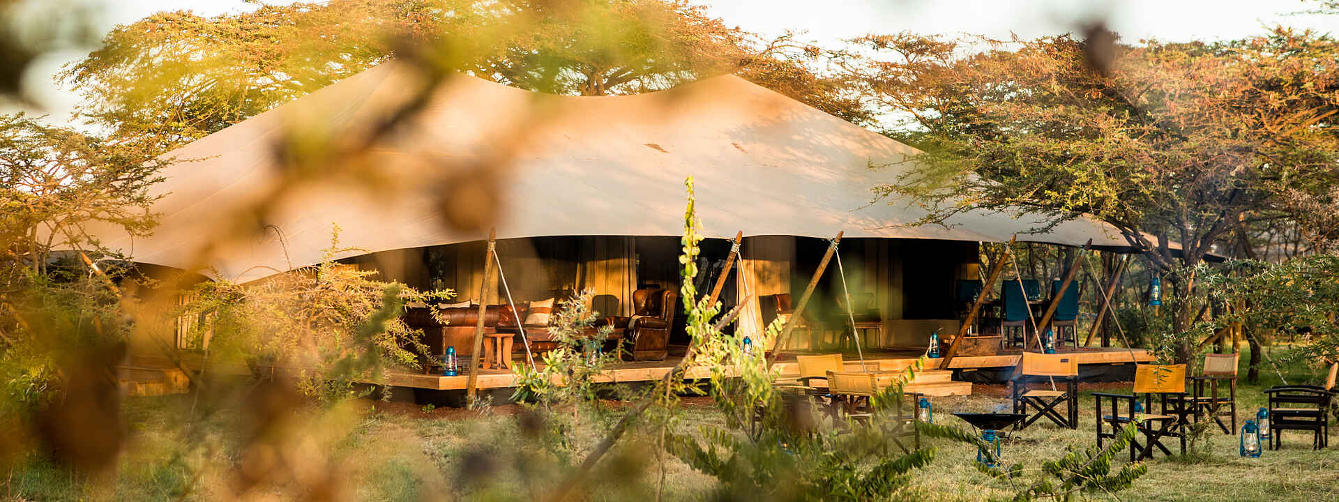 Der Hauptbereich des Mara Expedition Camps