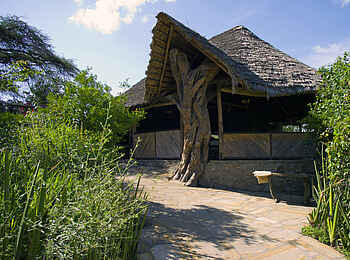 Olduvai Camp: Zugang zum Hauptgebäude