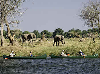 Ruckomechi Camp: Kanu-Safari Ruckomechi Camp: Kanu-Safari