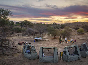 Tuli Safari Lodge Mashatu: Fly Camping Abends