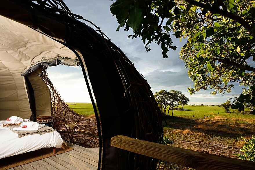 Chisa Busanga Camp: Blick ins Interieur Chisa Busanga Camp: Blick ins Interieur