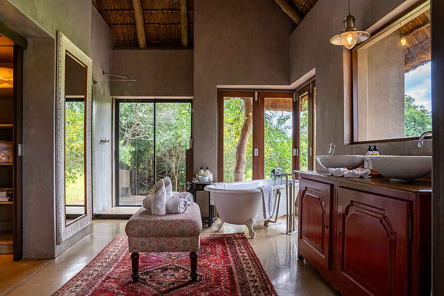 Siviti Timbavati Plains Lodge: Das Badezimmer einer Suite Siviti Timbavati Plains Lodge: Das Badezimmer einer Suite