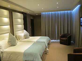 Swakopmund Sands Hotel: Doppelbett im Aquamarine Superior Swakopmund Sands Hotel: Doppelbett im Aquamarine Superior