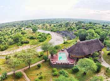 Tarangire River Camp: Vogelperspektive des Camps Tarangire River Camp: Vogelperspektive des Camps