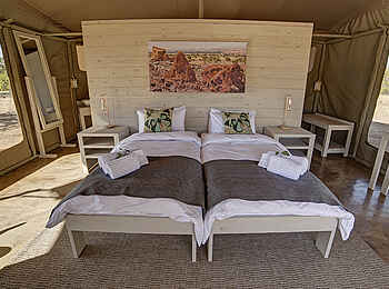 Malansrus Tented Camp: Twin-Betten