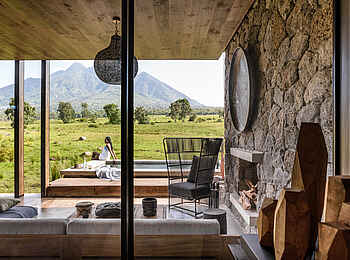 Singita Kwitonda Lodge: Deck und Pool Singita Kwitonda Lodge: Deck und Pool