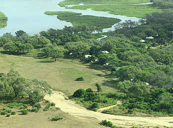 Anabezi Luxury Tented Camp: Luftbild vom Camp