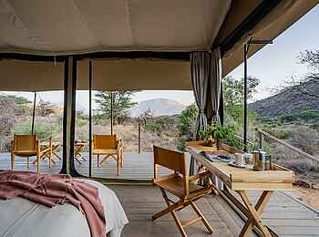 Basecamp Samburu: Blick nach draußen Basecamp Samburu: Blick nach draußen