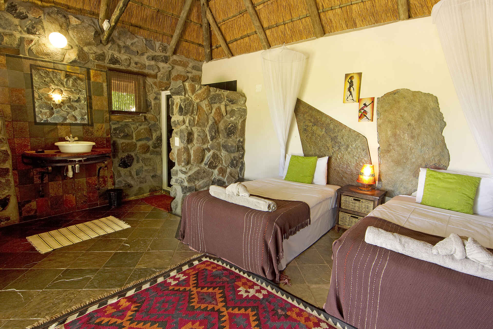 Gästechalet, Maun, Okavango-Delta, Schlafzimmer, Thamalakane River Lodge