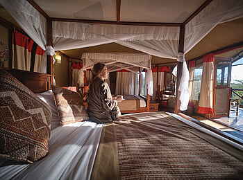 Tipilikwani Mara Camp: Luxury Tent Blick hinaus