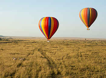 Angama Safari Camp: Ballonfahrt