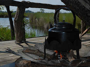 Xakanaxa Camp: Kaffee