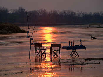Zungulila Bushcamp: Sonnenuntergang Zungulila Bushcamp: Sonnenuntergang