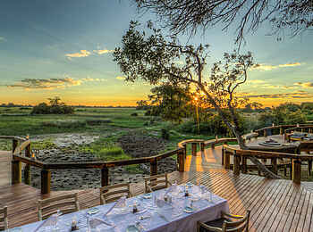 Camp Okavango: Abendessen im Freien