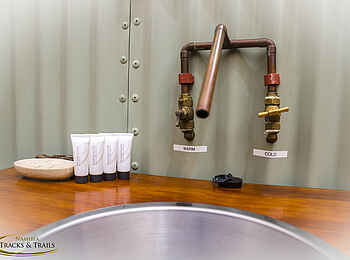 Ozondjou Trails: Sanitäre Anlagen im Zelt