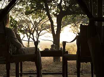 Chada Katavi Camp: Ausblick von der Veranda