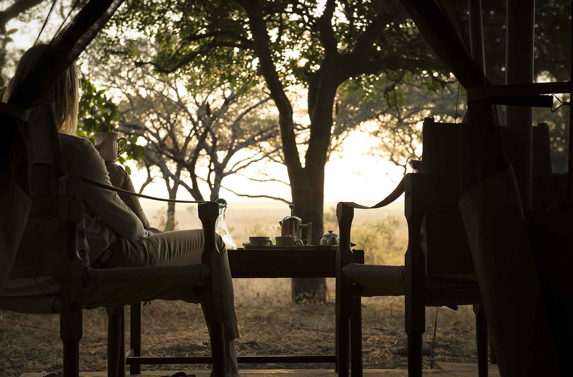 Chada Katavi Camp: Ausblick von der Veranda