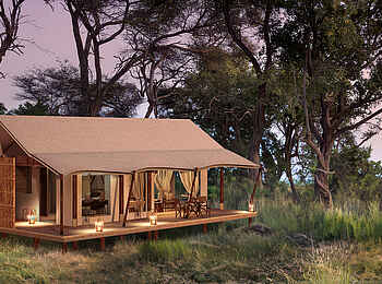 Nkasa Linyanti: Gästezelt mit Veranda Nkasa Linyanti: Gästezelt mit Veranda