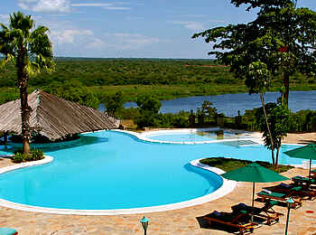 Paraa Safari Lodge: Kühle Erfrischung Paraa Safari Lodge: Kühle Erfrischung