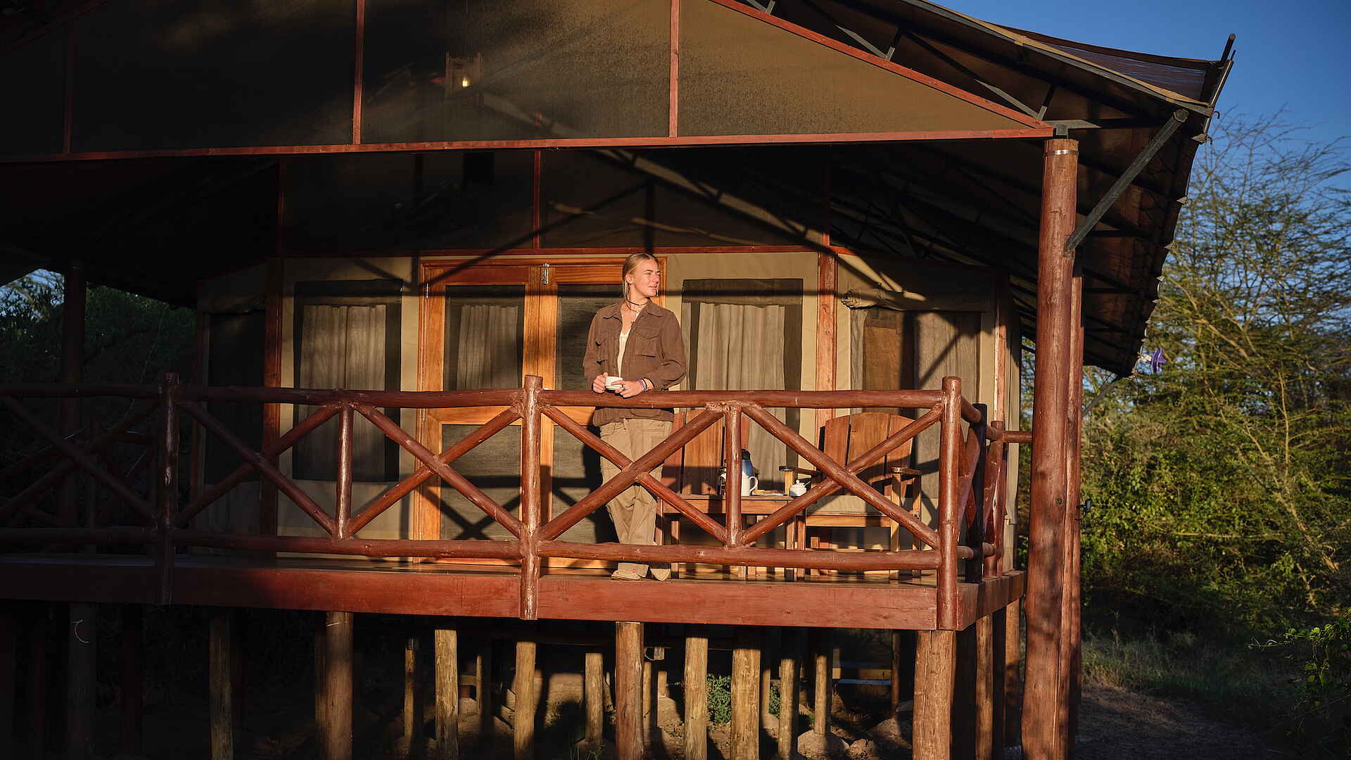 Tipilikwani Mara Camp: Luxury Tent Ausblick Tipilikwani Mara Camp: Luxury Tent Ausblick