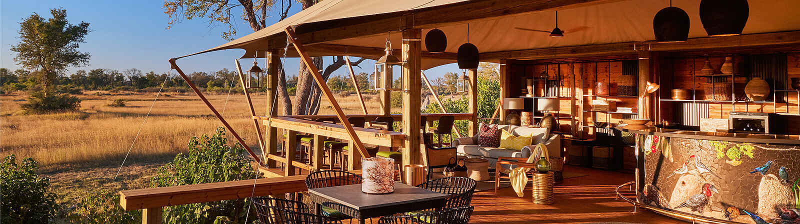 Tuludi Camp: Gemeinschaftsbereich Tuludi Camp: Gemeinschaftsbereich