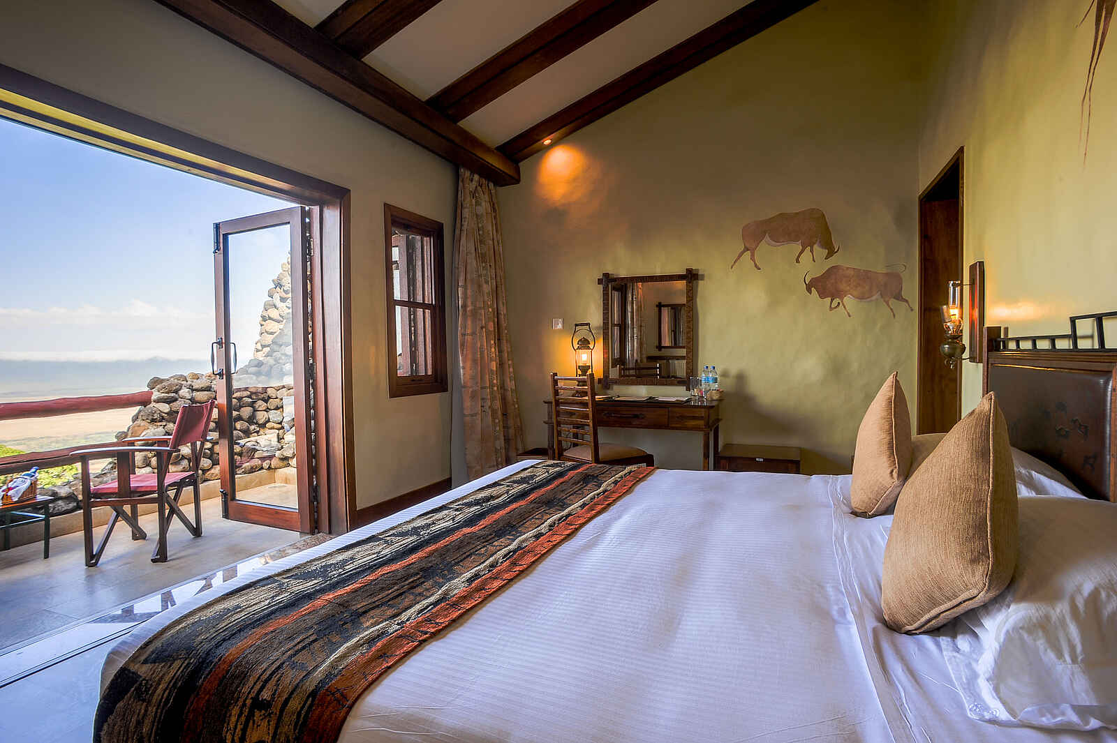 Ngorongoro Serena Safari Lodge: Doppelbett Ngorongoro Serena Safari Lodge: Doppelbett