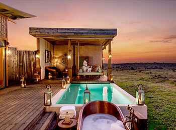 One Nature Mara River Lodge: Privater und beheizter Pool