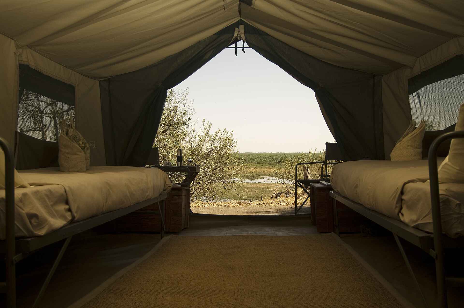 Saile Tented Camp: Blick aus einem Zelt