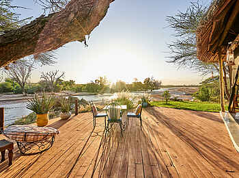 Sasaab Camp: Terrasse Sasaab Camp: Terrasse