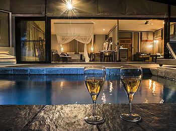 Sausage Tree Camp: Poolbereich