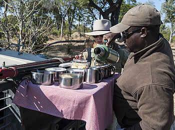 Linyanti Tented Camp: Kaffeepause Linyanti Tented Camp: Kaffeepause