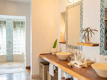 Azura Benguerra Island Retreat: Infinity Beach Villa Bad