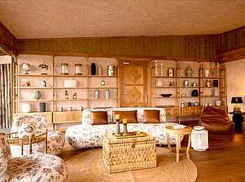 One Nature Mara River Lodge: Gemütliche Lounge