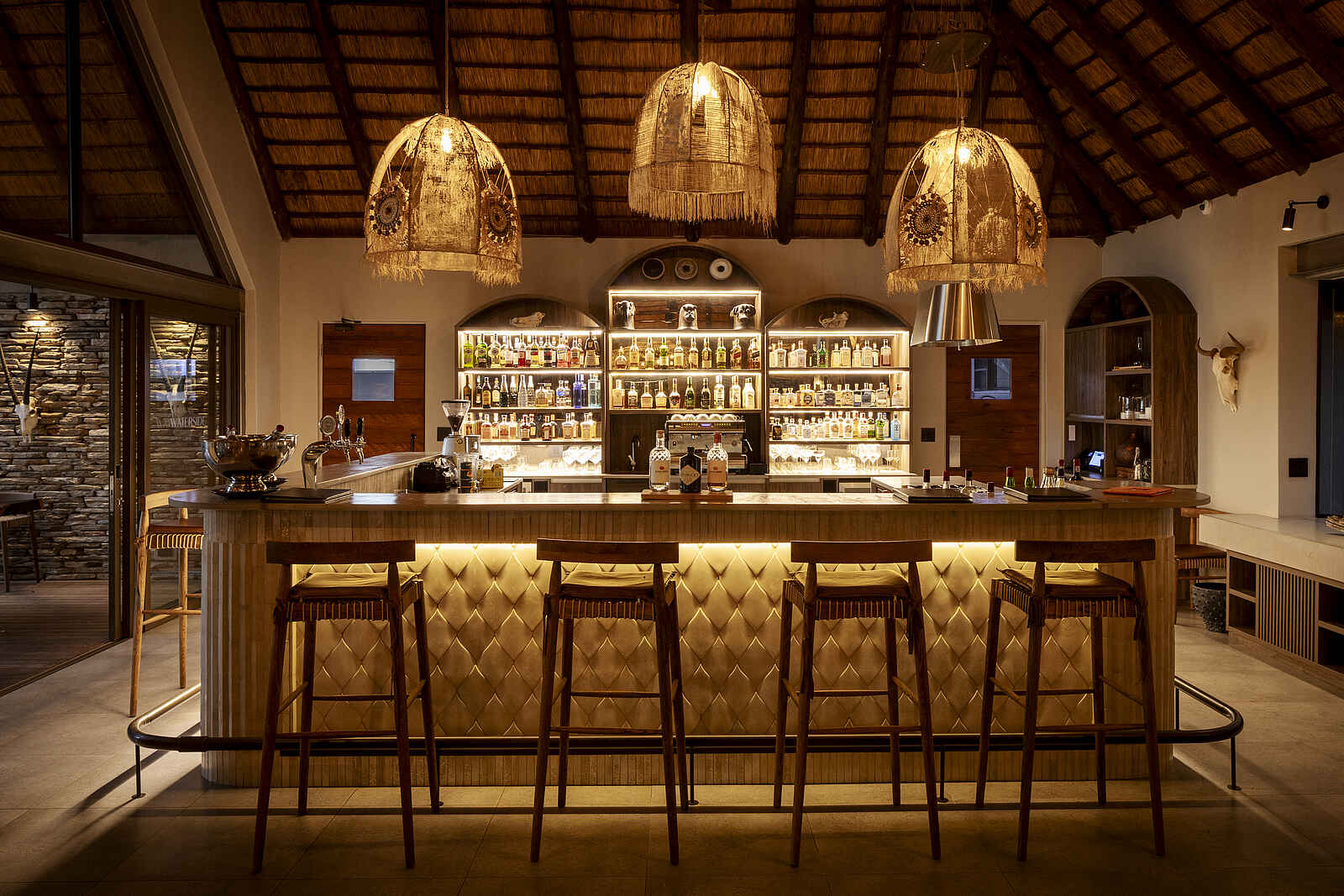 Simbavati Waterside Lodge: Die Bar Simbavati Waterside Lodge: Die Bar