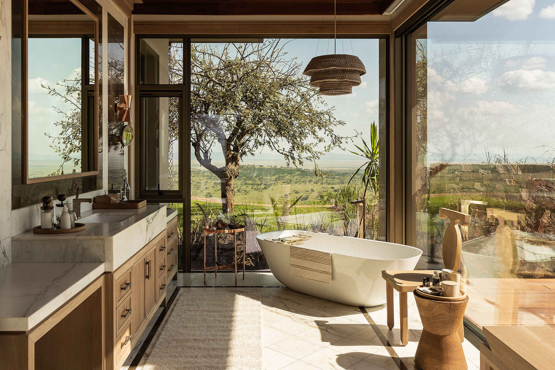 Singita Milele: Badezimmer