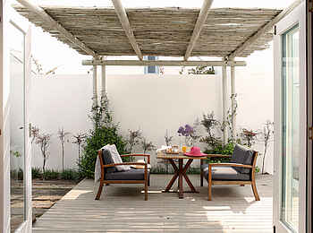Strandloper Ocean Boutiquehotel: Courtyard Room Terrasse
