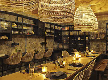 Namiri Plains Camp: Dinner