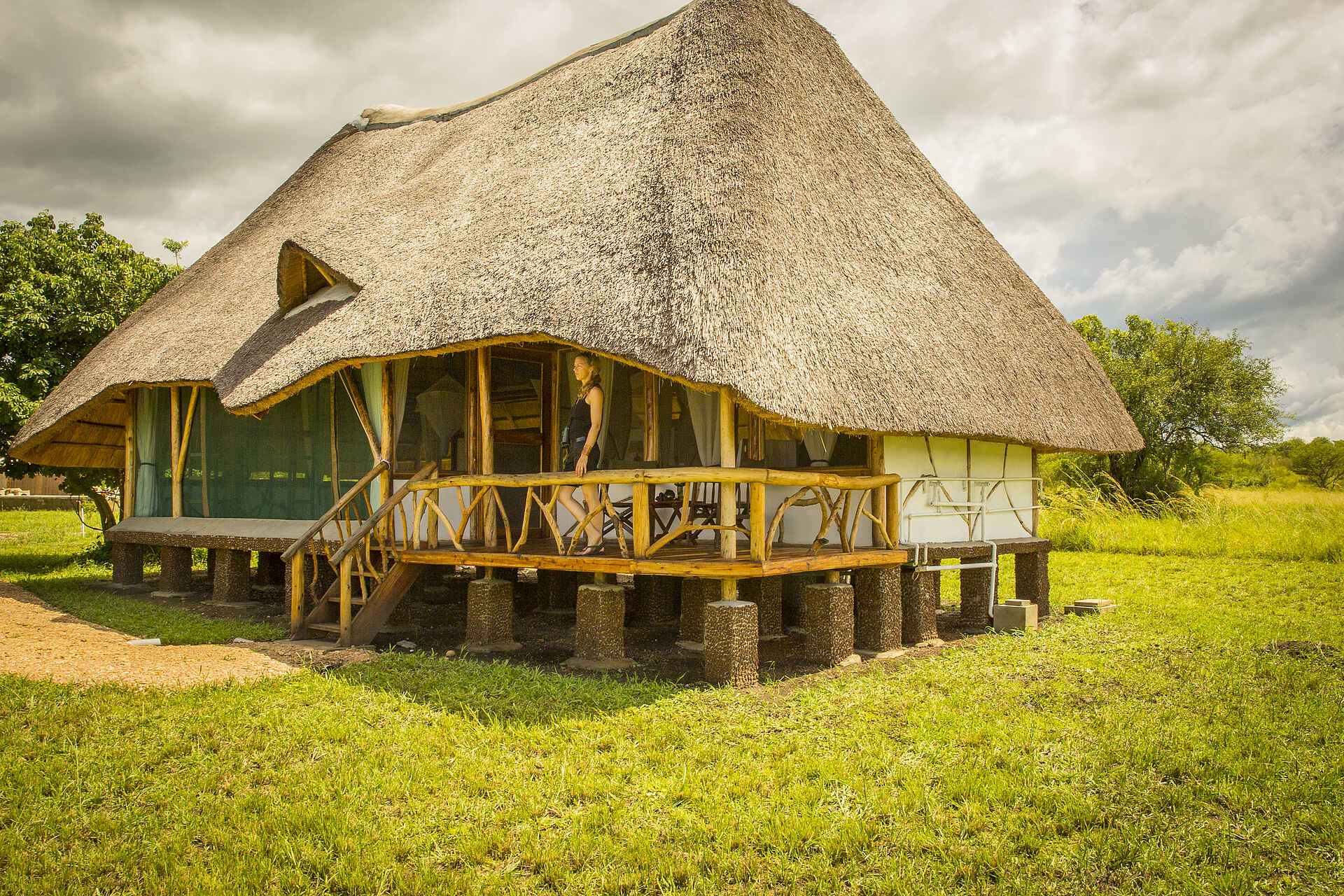 Baker's Lodge, Murchison Falls National Park, Victoria Nile, Chalet, Garten, Gästehaus, afrikarma, afrikarma Safaris, afrikarma Safaris - Wildnis. Hautnah., afrikarma.de