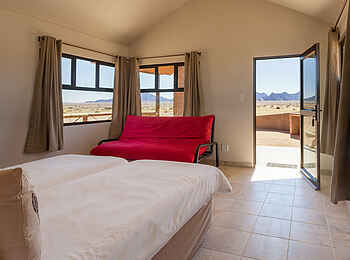 Desert Camp: Blick nach draußen Desert Camp: Blick nach draußen