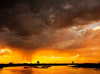 Duba Plains Camp: Sonnenaufgang