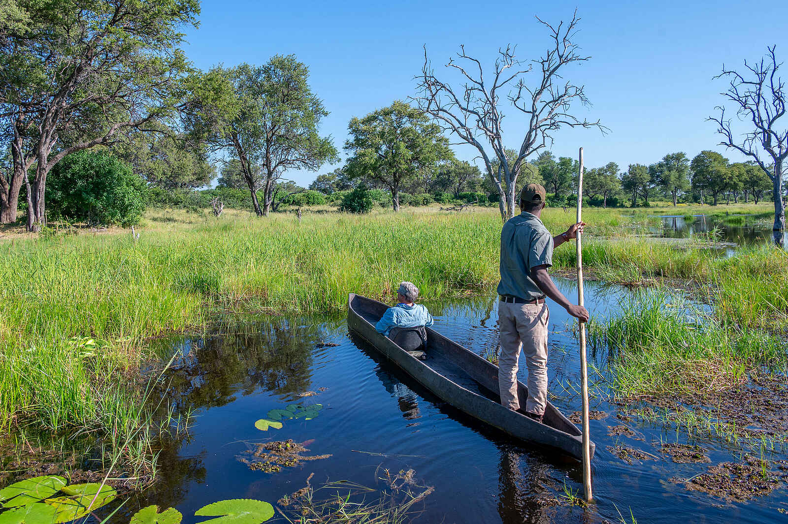 Saguni Safari Lodge: Mokoro Fahrt Saguni Safari Lodge: Mokoro Fahrt