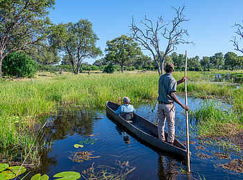 Saguni Safari Lodge: Mokoro Fahrt Saguni Safari Lodge: Mokoro Fahrt