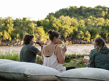 Serian's Nkorombo Mobile Camp: Blick auf den Fluss