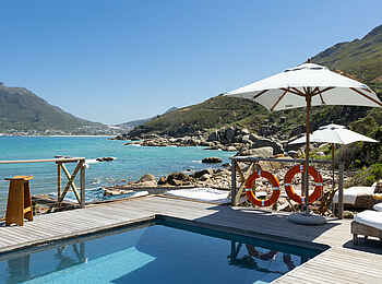 Tintswalo Atlantic Boutique-Hotel: Der Pool mit Blick auf die Bucht Tintswalo Atlantic Boutique-Hotel: Der Pool mit Blick auf die Bucht